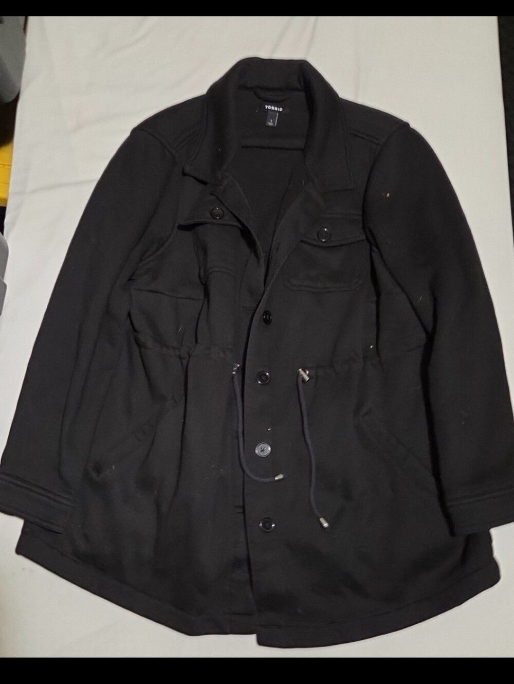Torrid Women's size 1 XL black button jacket #27